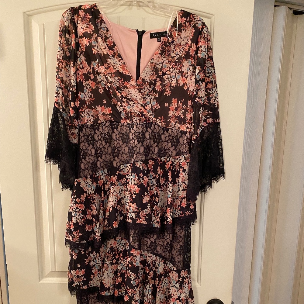 Jax. Black label tiered dress